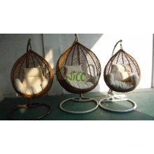 SW-(20) outdoor furniture rattan egg swing chair/ balcony swing chair